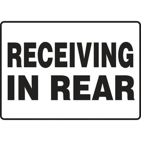 Accuform SAFETY SIGN RECEIVING IN REAR 14 X MVHR524XP MVHR524XP